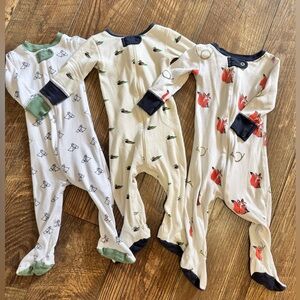 The Beaufort Bonnet Company Kids Footies - Fox, Horse, and Duck Prints